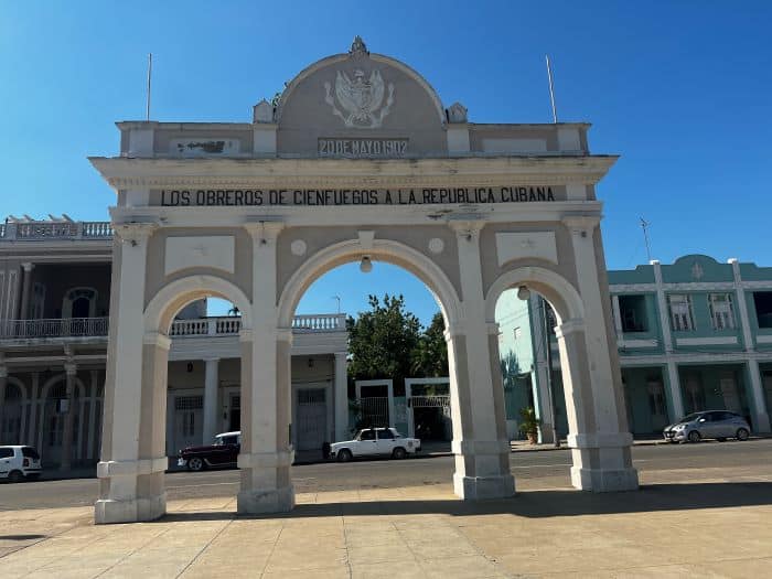 Arch de Triomphe replica in Cienfuegos Cuba.