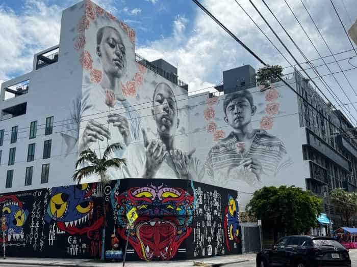 Wynwood Murals across the city districts in Miami