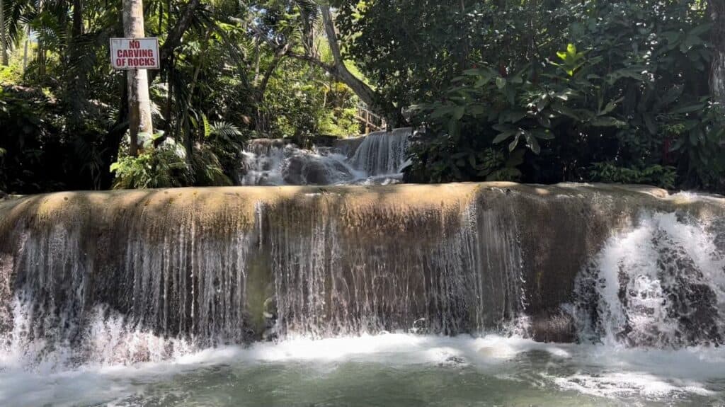 A stunning terraced jungle waterfall climb