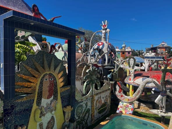 The Fusterlandia Art Center where a whole neighborhood is covered in colorful tile art by artist Jose Fuster