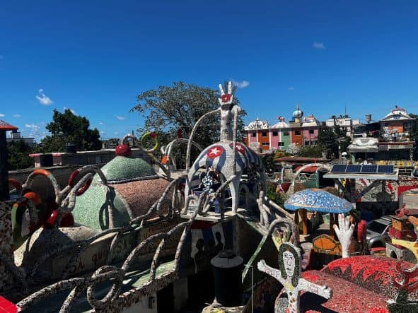 The impressive Fusterlandia art center outside Havana, where the artisl Jose Fuster has decorated a whole neighborhood with tiles over a period of 30 years. 