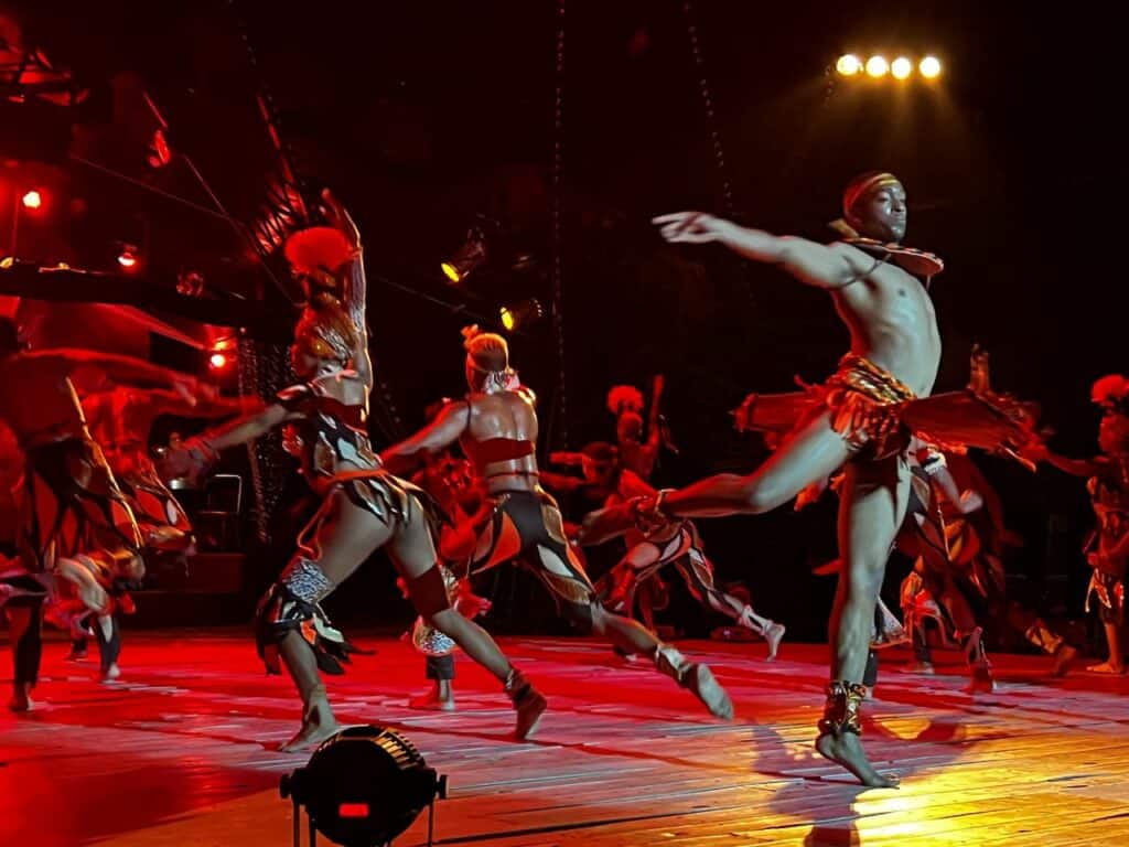 Incredible dancers at the Tropicana Cabaret show in Havana Cuba