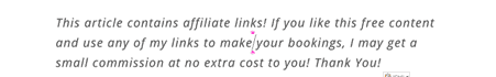 Affiliate disclosure